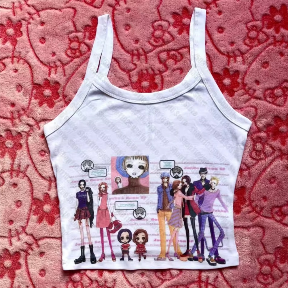 nana and hachi notebook manga tank top